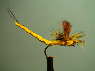 Parachute Extended Body Yellow Mayfly (10)